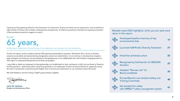 ESG Report | AAR - Page 5